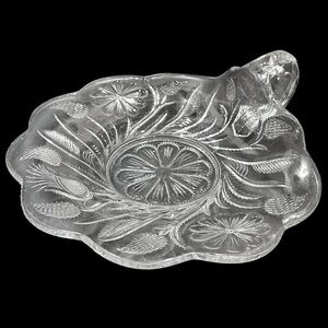 Antique 1910s United States Glass Co. Jungle No 15142 Aka Field/Flaming Thistles